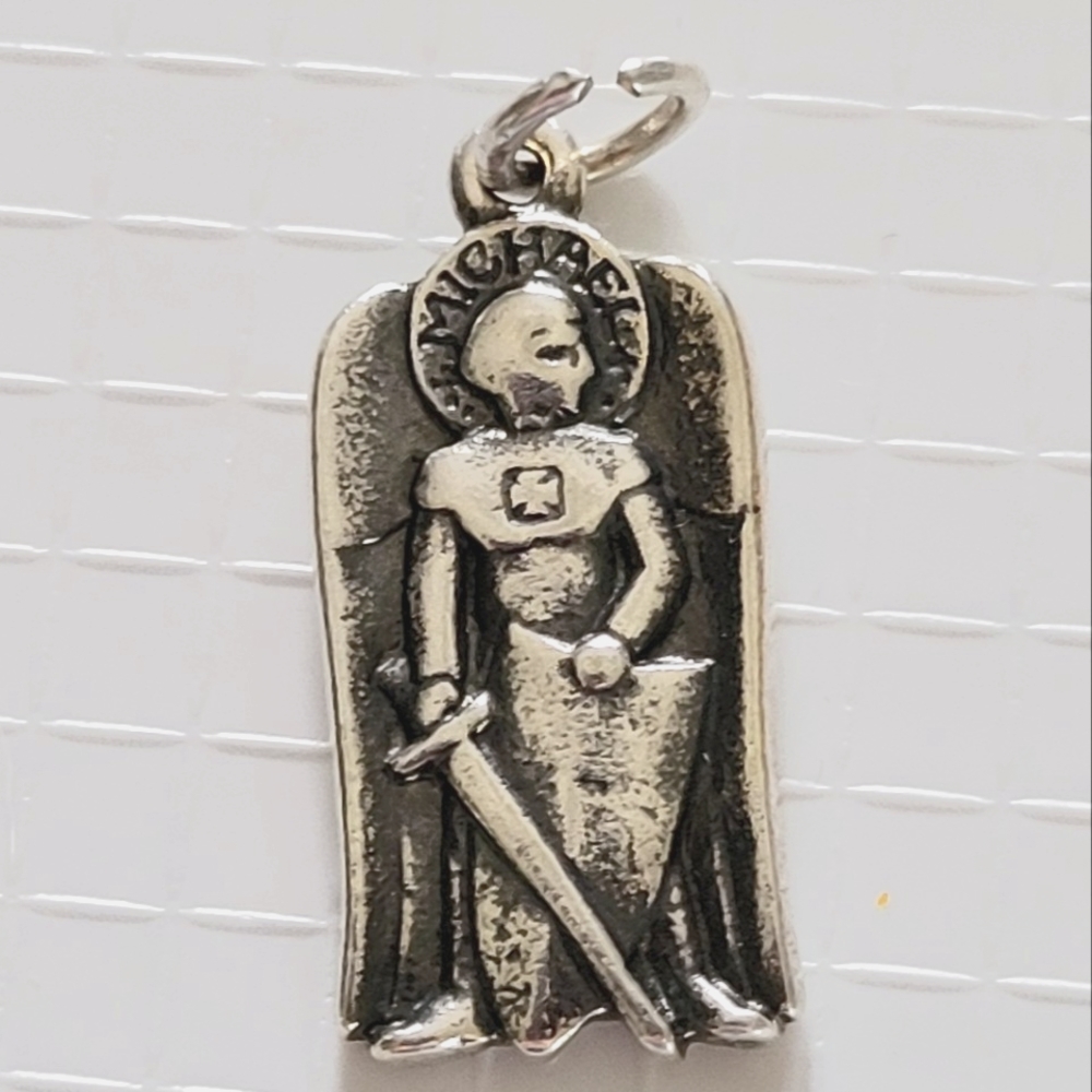 James Avery St Michael Charm 925 Sterling Silver